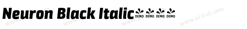 Neuron Black Italic字体转换